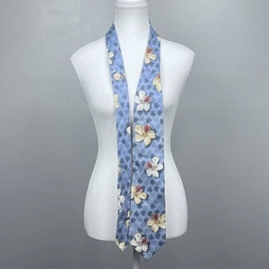 Caribbean Men's 100% Silk Pineapple and Floral Tie OS; Tropical, Formal, Cruise - Picture 1 of 5