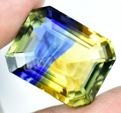Natürlich Zweifarbig ( Gelb,Blau & Grün) Turmalin 36.05 CT Zertifiziert - Bild 1 von 4