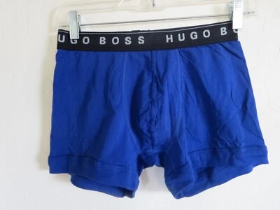 HUGO BOSS #50242347 STRETCH MEN'S BOXER BRIEF, SMALL, 2- PAIR, BLUE & GREY, NWOT - Image 1 of 4