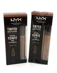 NEW NYX Professional Makeup Tinted Brow Mascara .22fl oz/6.5mL Chocolate (2) - Picture 1 of 5