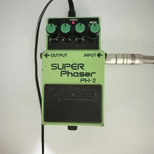BOSS PH-2 Phaser Vintage Guitar Effects Pedal Green Tested Used - Picture 1 of 6