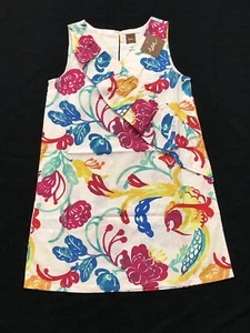 NWT Tea Collection Girls Size 5 Papercut Watercolor Ruffle Dress White Floral - Picture 1 of 6