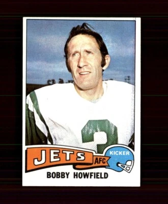 1975 Topps Football #232 Bobby Howfield New York Jets - Image 1 of 2