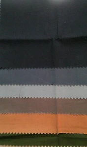 Fabric Timeless 6 Pc Sampler "Soho Solids" Navy Lt. Blue Army Denim Walnut $2.95 - Picture 1 of 7