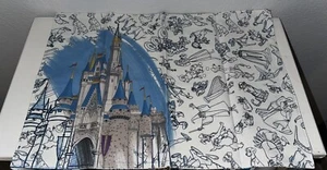 Disney Parks Cinderella Castle Placemat Reversible - Picture 1 of 2