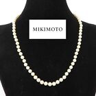 Nyjewel Mikimoto Silver 5.5-6.4mm Pearl Necklace 18"