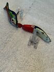 Pair Of Vintage Wooden Fishing Lures Handmade And Painted (528)