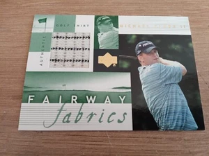 2002 Upper Deck Fairway Fabrics Golf Card #MCFF Michael Clark II - Picture 1 of 2