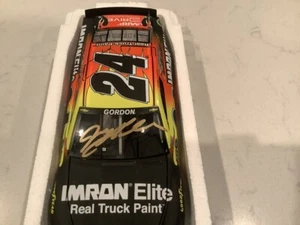 JEFF GORDON AUTOGRAPHED 2013 CHEVY SS IMRON ELITE TRUCK PAINT DIECAST & CARD - Picture 1 of 17