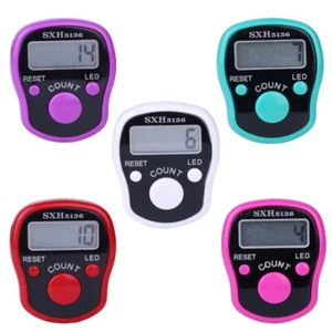 Mini LCD Electronic Digital Finger Hand Held Tally Counter Ring Digital Clicker - Picture 1 of 12