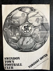 SWINDON TOWN F.C V TORQUAY UNITED - AÑOS 70 - Imagen 1 de 2