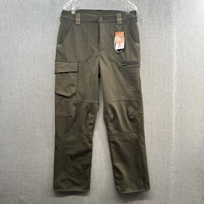 NEW LL Bean Ridge Runner Pants Mens 30x31 Green Hunting Softshell Gaiters Pocket - Image 1 of 4