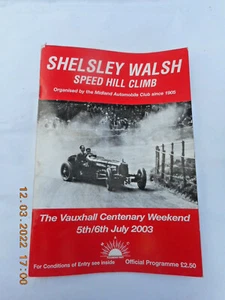 MAC/VSCC SHELSEY WALSH SPEED HILL CLI MB 5/6 DE JULIO DE 2003    - Imagen 1 de 1