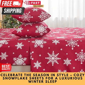 4PC Queen Sheet Set, Deep Pocket 14", Ultra-Soft & Warm Microfiber – Luxury Hote - Picture 1 of 8