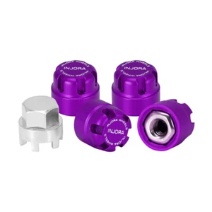 INJORA M2.5 Wheel Lock Nuts with Aluminum Cap for 1/18 RC Crawlers - Picture 1 of 20