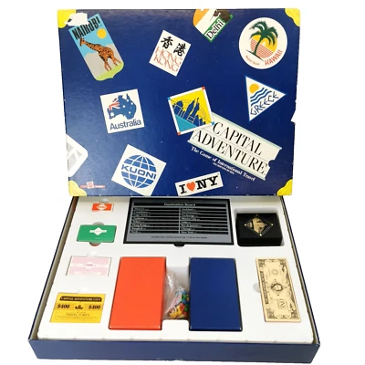 Mattel Capital Adventure Board Game Rare Vintage 1986 - 100% Complete - Image 1 of 4