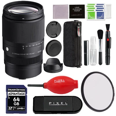Sigma 16-300mm f/3.5-6.7 DC OS Contemporary Lens for Sony E w/ Accessory Bundle - Image 1 of 4