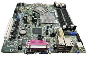 DELL Optiplex 755 Hauptplatine 0PU052 mit Intel Core 2 Duo E6750 2,66 GHz CPU - Bild 1 von 2