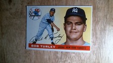 1955 Topps baseball card # 38 Bob Turley EXNM