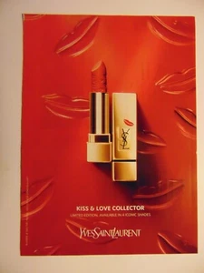 2015 YVES SAINT LAURENT Lipstick Kiss & Love Collector print ad - Picture 1 of 1