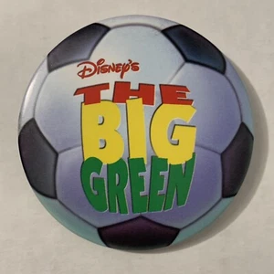 Disney The Big Green Movie Promo Only Button Pin Vintage 1995 90s Soccer Ball - Picture 1 of 4