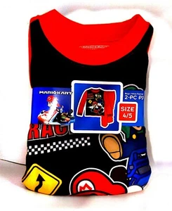 New Boys MARIO KART Flannel Pajamas 2 piece Sleep wear Set Size 4/5 4 / 5 - Picture 1 of 5