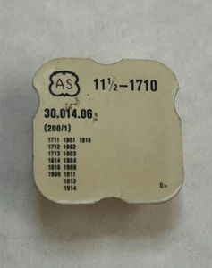 Vintage Uhrenteil AS 30.014.06.  11 1/2 -1710. In gutem Zustand. - Bild 1 von 6