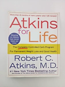 Atkins for Life by Robert Atkins 2003 1st Edition Hardcover Controlled Carb Diet - Bild 1 von 11