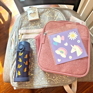 Pottery Barn School Disney Hello Kitty LARGE BACKPACK +LUNCH +WATER Travel bag i - Picture 1 of 22