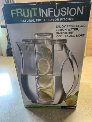Prodyne Fruit Infusion Flavor Pitcher, 2.9 qt clear, 93 oz - New - Image 1 of 4