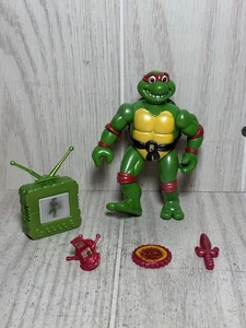TMNT Teenage Mutant Ninja Turtles Toon Raph Raphael 1992 W/ Accessories Vintage - Picture 1 of 5