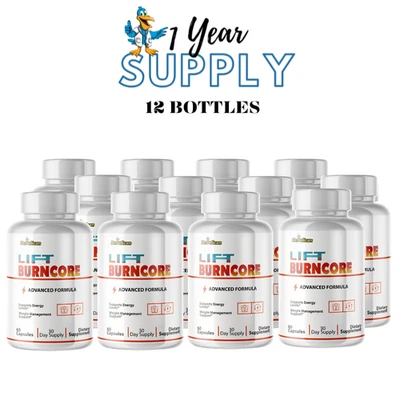 Lift Burncore - Apoyo al metabolismo, suplemento para control de peso - 12 botellas Foto 1 de 4