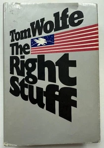Libro de tapa dura H/C autografiado firmado por Tom Wolfe (m. 2018) "The Right Stuff" - Imagen 1 de 3