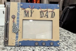 Vintage My Dad Photo Picture Frame Holds 4X6 photo - Picture 1 of 7