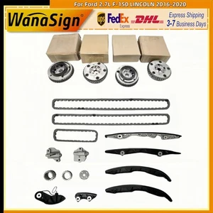 ENGINE Timing Chain Kit 14 PIECES DOHC 4V For Ford 2.7L F-150 LINCOLN 2016-2020 - Picture 1 of 5