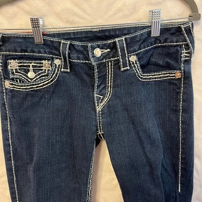True religion disco Billy jeans blue sz US 4 (28) women’s preowned excellent - Image 1 of 4