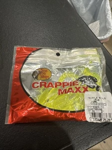 Crappie Maxx Bass Pro Shop SQUIRMIN GRUB Chartreuse 12 PK 3 IN - Picture 1 of 2