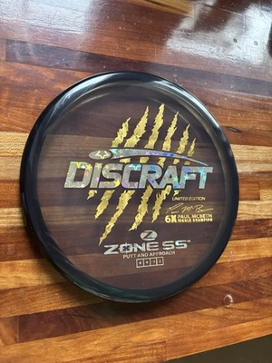 Discraft Edición Limitada Negro 6 Garras Zona SS Con Lámina Estrella Dorada Foto 1 de 4