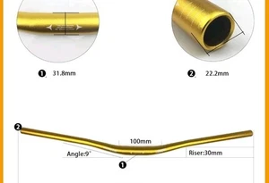 Wake 31,8 mm manubrio mtb mountain bike 780 mm - Foto 1 di 5