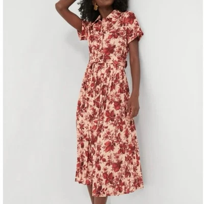 NWT TUCKERNUCK Flowering Dogwood Azzurra Midi Dress Small - Image 1 of 4