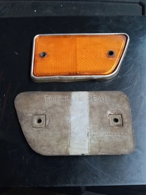 1968 1969 Ford Truck RH Rear Side Marker Lens SAE-A-68TK OEM orange + rubber - Image 1 of 4