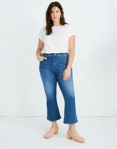 MADEWELL Women’s Cali-Demi Boot Jeans High Rise Stretch Tierney Wash Size 37 NWT - Picture 1 of 13