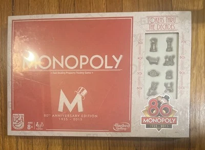 Monopoly 80th Anniversary Edition 1935-2015 Board Game (New) Factory Sealed - Image 1 of 4