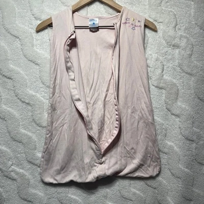 Cobertor vestível Halo SleepSack rosa estrelas lua bordado tamanho médio bebê - Imagem 1 de 4