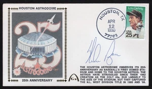 AUTHENTIC GATEWAY NOLAN RYAN "25th ANNIVERSARY" FDC POSTAL CACHET w/AUTOGRAPH - Picture 1 of 2