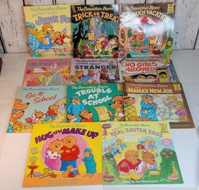 THE BERENSTAIN BEARS Lot of 11 Softcover/Junk Food/Trick R Treat/No Girls Allow - Image 1 of 4