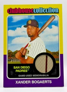 2024 Topps Heritage High Number Clubhouse Collection Relics Xander Bogaerts - Bild 1 von 2