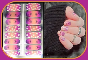 Color Nail Polish Strips, 16ct. Ghosts And Spider Please Read  DESCRIPTION BELOW - Picture 1 of 3