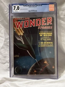 Thrilling Wonder Stories Pulp Feb 1951  #90 Vol. 37 #3 CGC 7.0 - Picture 1 of 11
