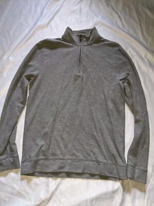 Vineyard Vines Niños 1/4 Cremallera Pima Algodón Talla XL 18 Gris - Imagen 1 de 16